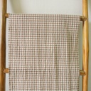 Vintage Checked Linen Cotton- 230928-T2602