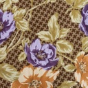 Fujiette Crepe Print Bunga Brown [Fujet Crepe Print]
