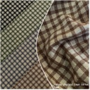 Vintage Checked Linen Cotton- 230928-T2602