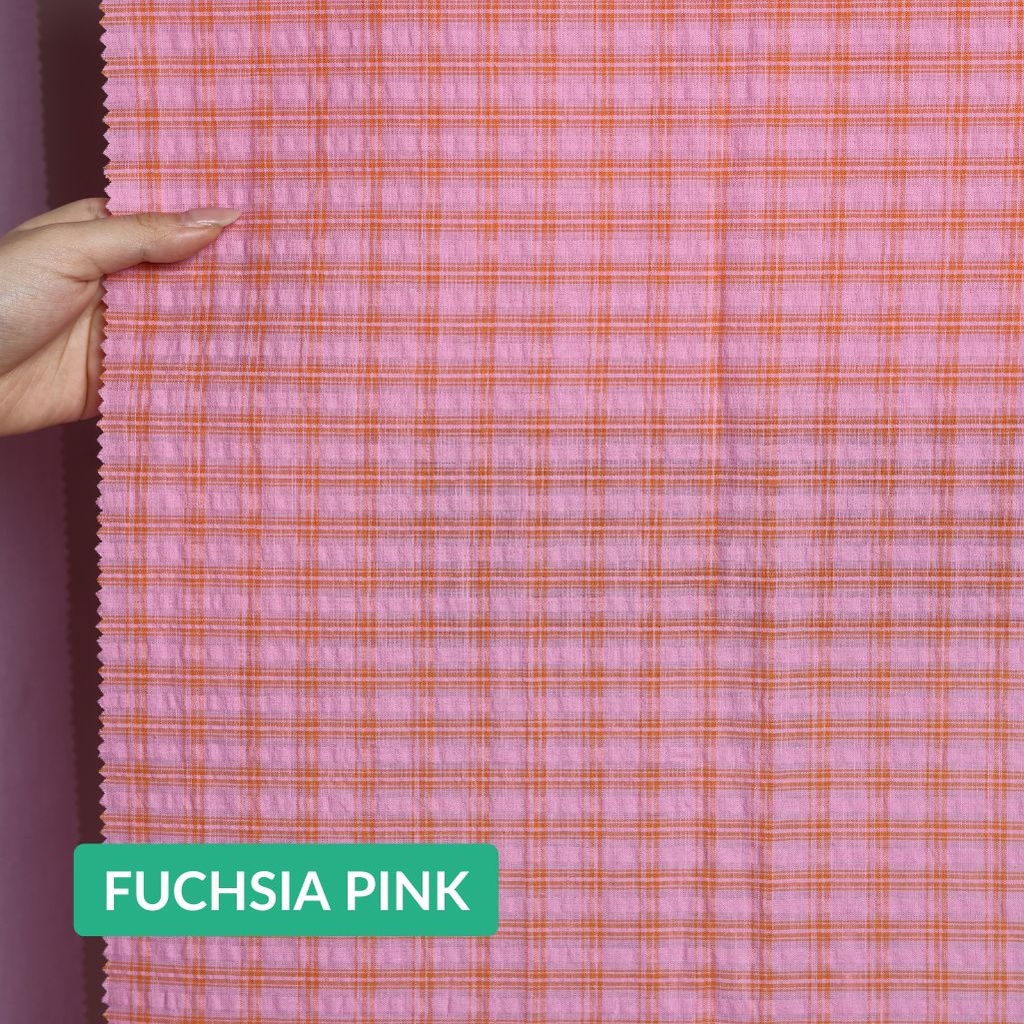 Cotton Seersucker Rustic French Checked [CY-170615 ]