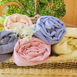 Cotton Poly Sheersucker Stripe [S-06602]
