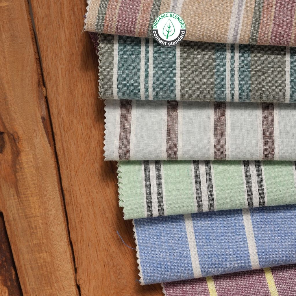 Hemp Cotton Yarn Dyed Stripe BD | Silky Jaya Shop